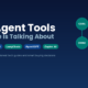 Featured image showing 5 trending AI agent tools for 2026 including AutoGPT, CrewAI, LangChain, AgentGPT and Zapier AI with an autonomous workflow diagram.