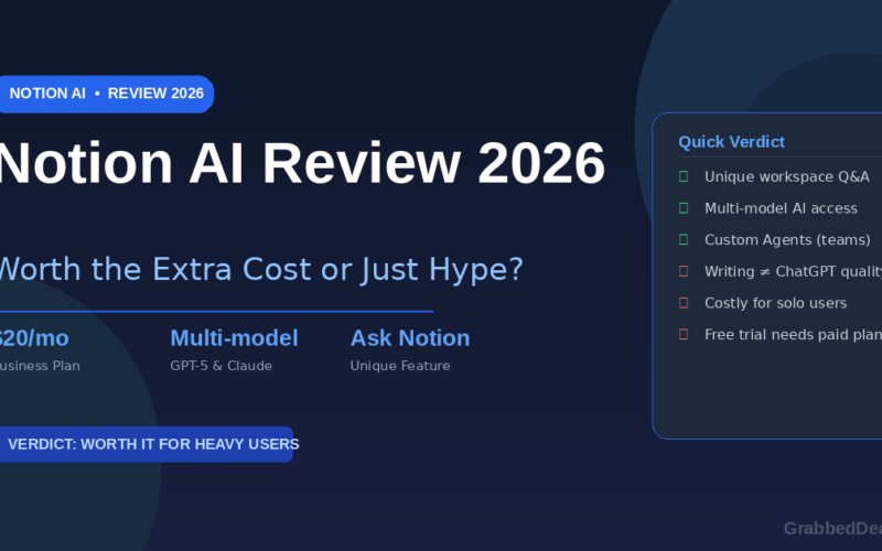 Author bio: The GrabbedDeals team covers AI tools, smartphones, laptops, and tech deals for readers across the UK, US, and Europe. Our reviews are independent, hands-on, and updated regularly.